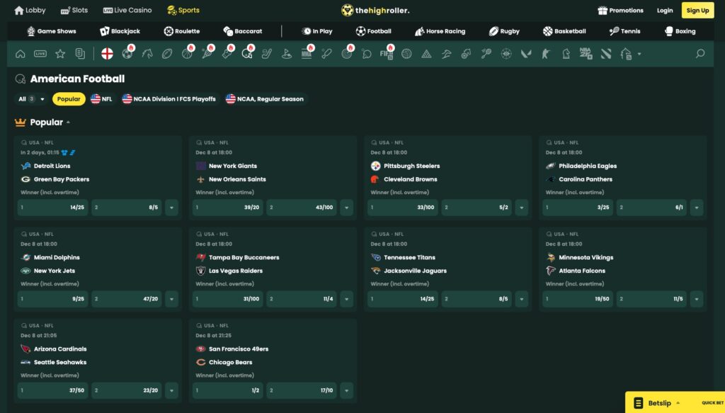 exclusive American betting site markets