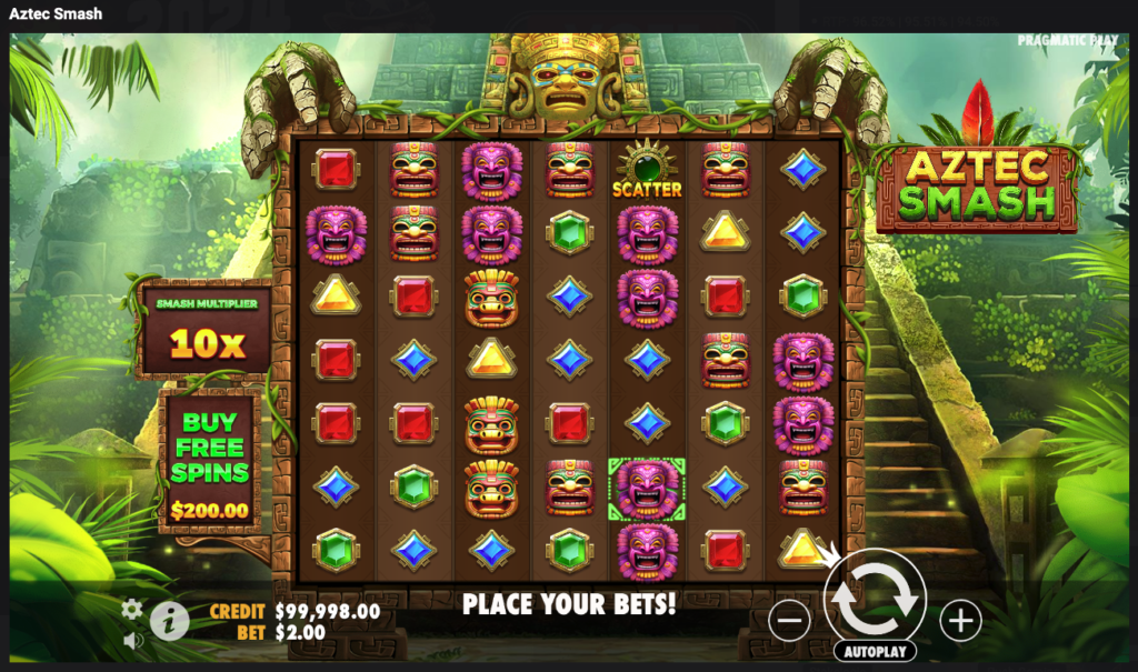 Aztec Smash Slot gameplay.