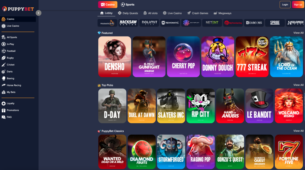 PuppyBet Games.