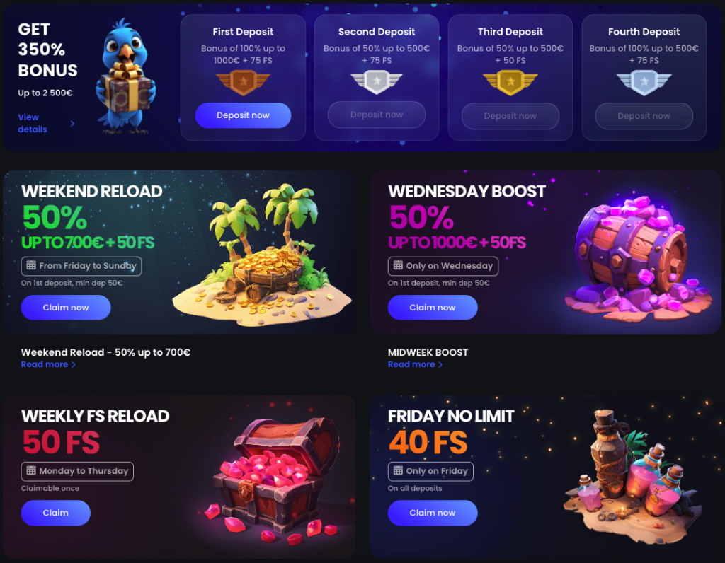 Monaco Jack Casino promotions.