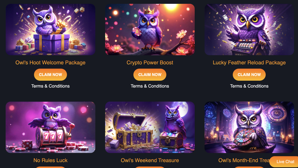 promotions at lucky owl club casino