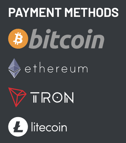 ArcticBet payment options.