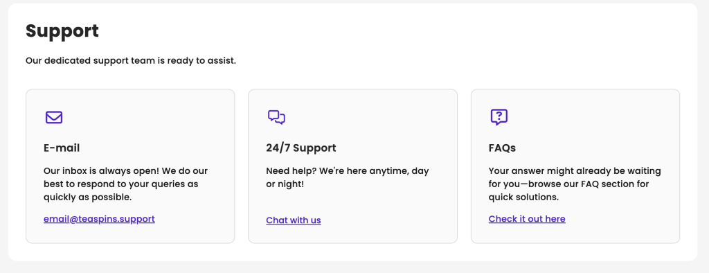 Tea Spins Contact information.