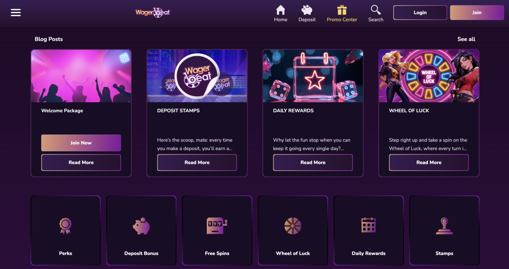 WagerBeat promotions.