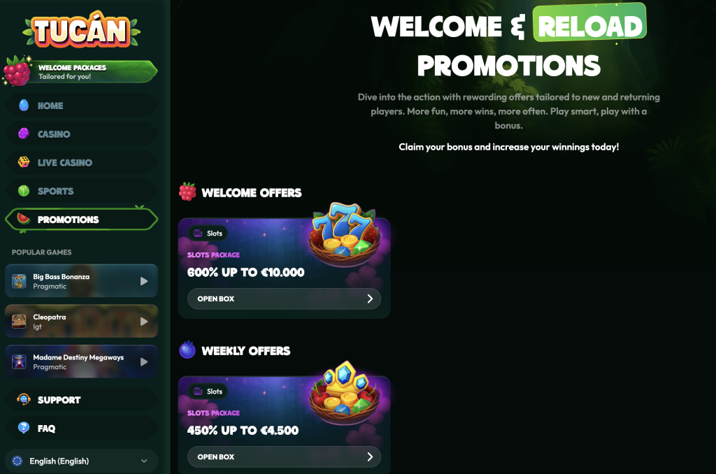 tucan casino promotions