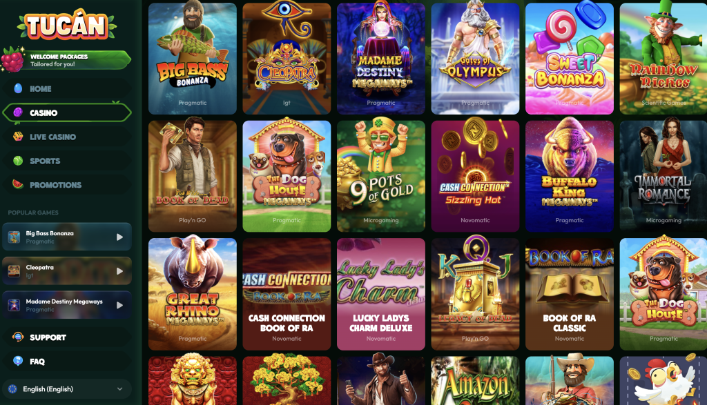 tucan casino games