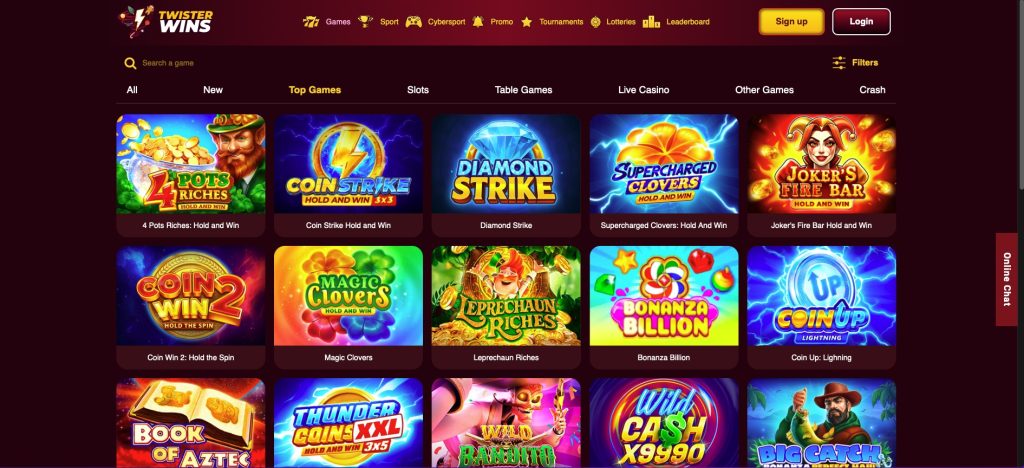 Twister Wins Top Games on offer