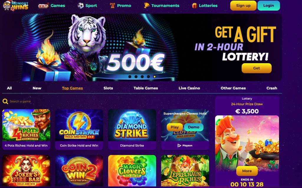 Midnight Wins Slot selection