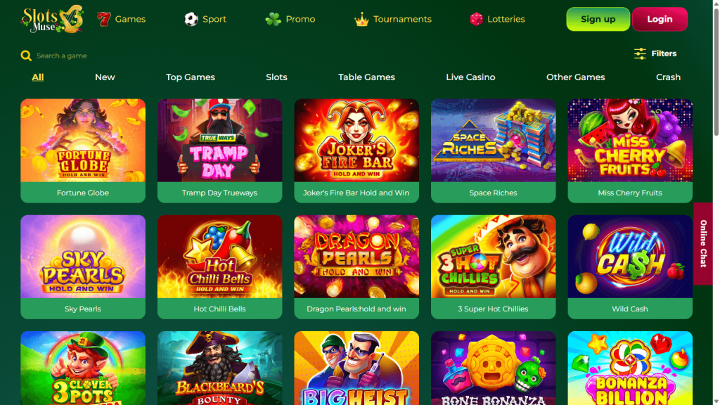 slots muse casino games