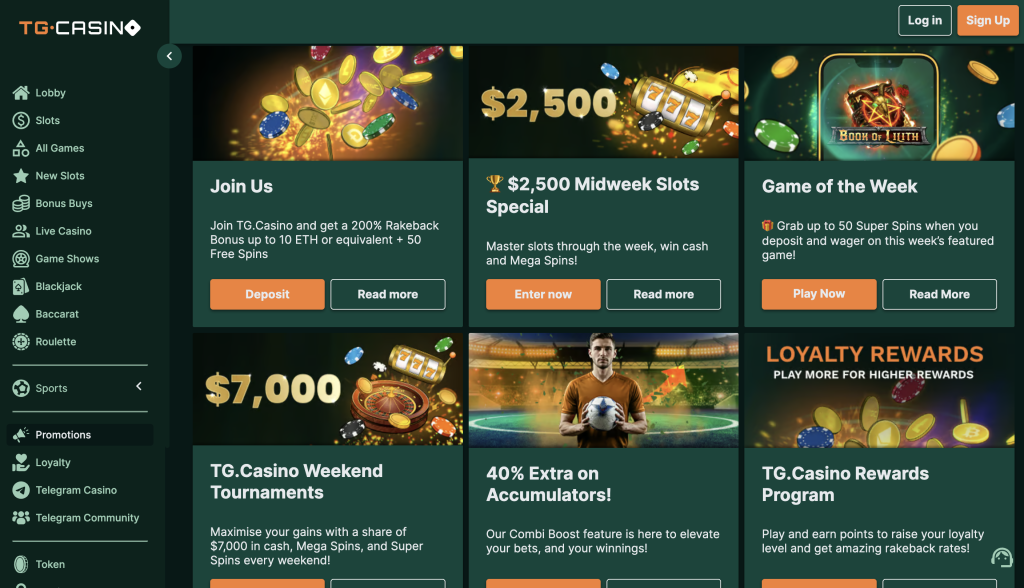 tg casino promotions