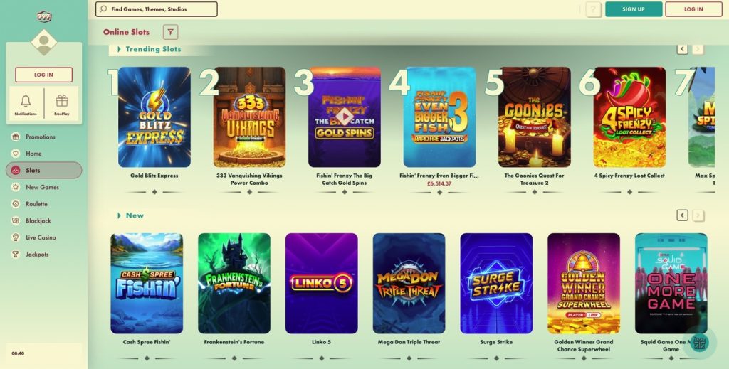 777 Casino Slot library